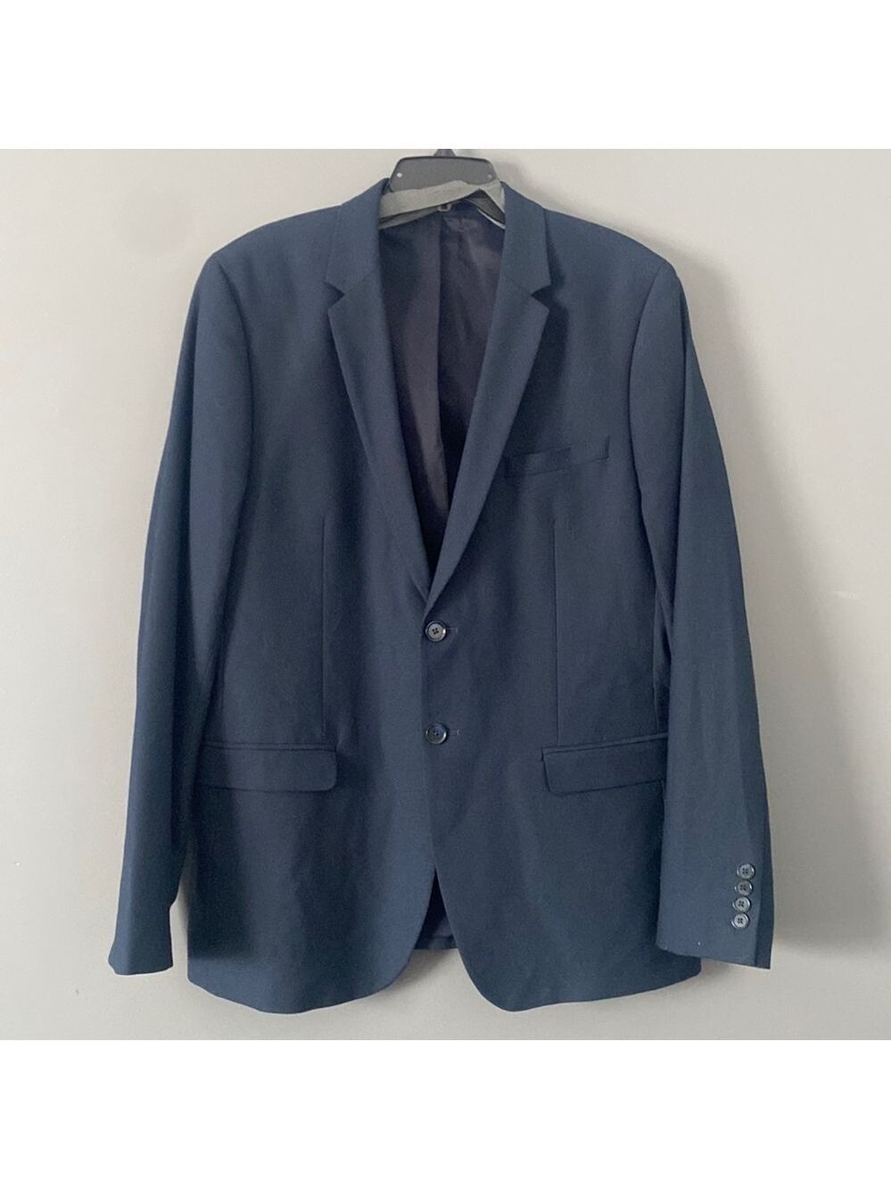 Modern Minimalist Calvin Klein Men’s Slim Fit Blazer Classic Navy XL Old Money